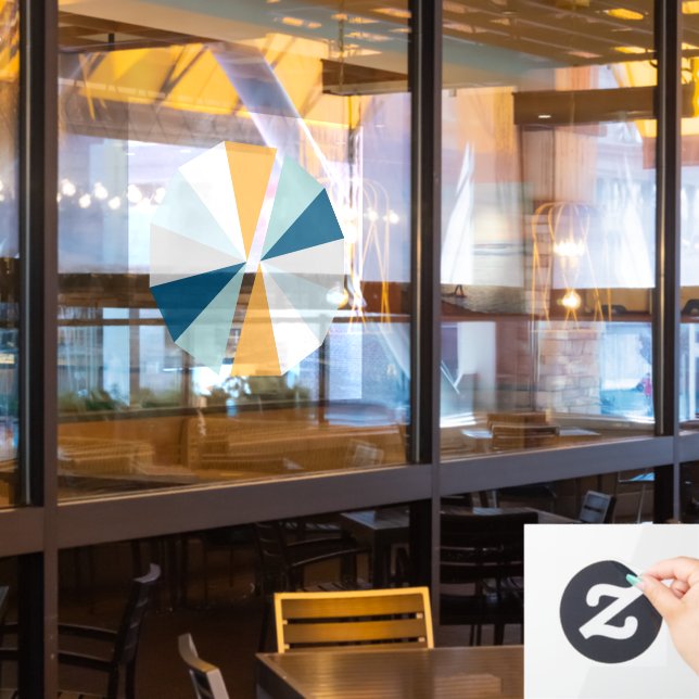 Color Slices  Window Cling (Restaurant Window)