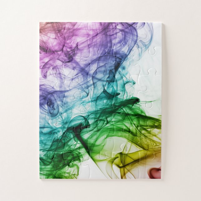 Color smoke jigsaw puzzle (Vertical)