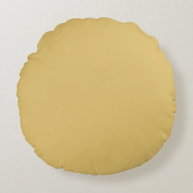 Color Solid Brass Round Pillow (Front)