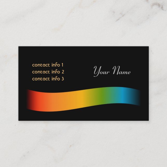 Color Spectrum Business Cards (Front)