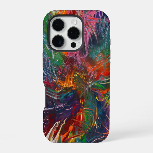 Color Spectrum Pinwheel iPhone Case (Back)