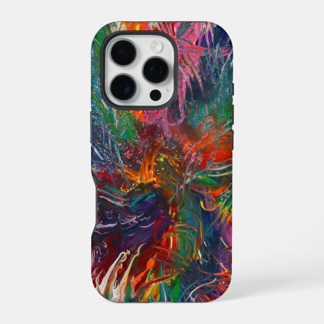 Color Spectrum Pinwheel iPhone Case (Back)