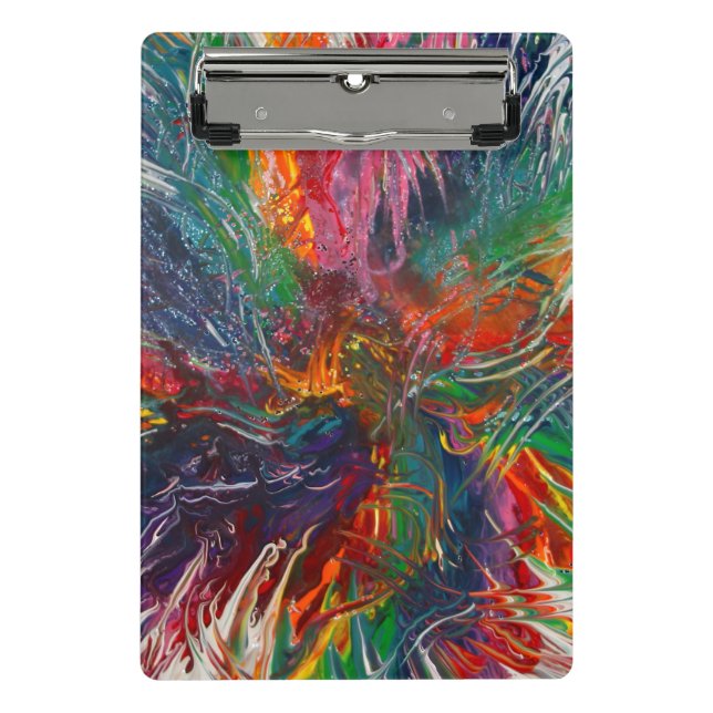 Color Spectrum Pinwheel Mini Clipboard (Front)