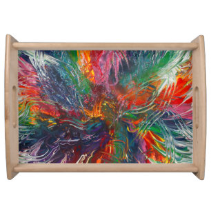 Color Spectrum Pinwheel Serving Tray