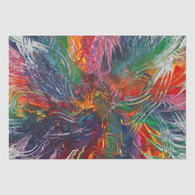 Color Spectrum Pinwheel Tissue Paper (Front)