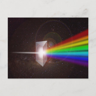 Color Spectrum Space Prism Postcard