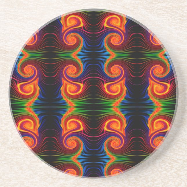 Color Spectrum Swirl Coaster (Front)