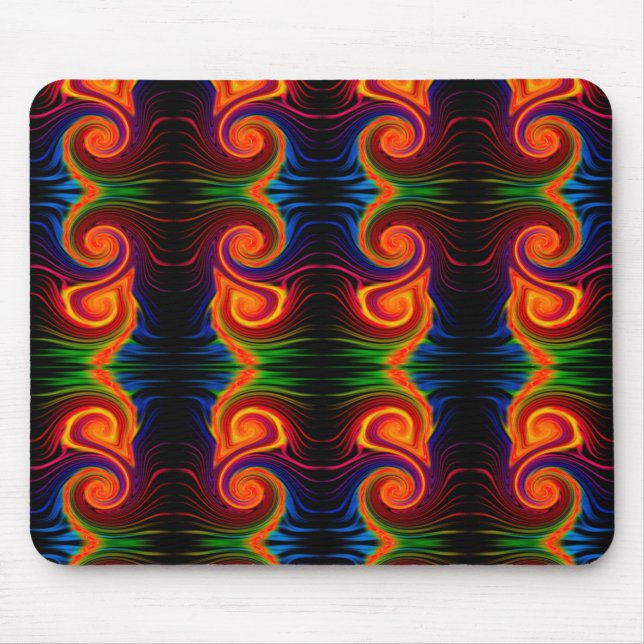 Color Spectrum Swirl Mousepad (Front)