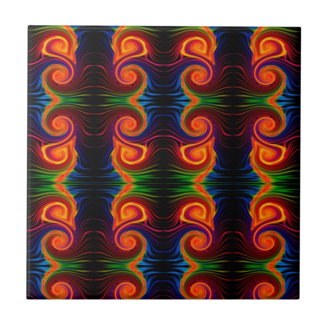 Color Spectrum Swirl Tile (Front)