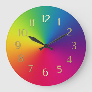 Color Spectrum Watch Large Clock