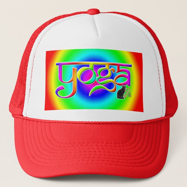 Color Spectrum Yoga Trucker Hat (Front)