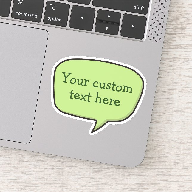 Color Speech Bubble Sticker (Detail)