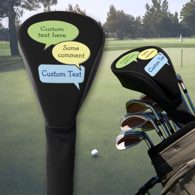 Color Speech Bubbles Golf Head Cover (Creator Uploaded)
