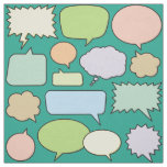 Color Speech Bubbles Pattern Fabric