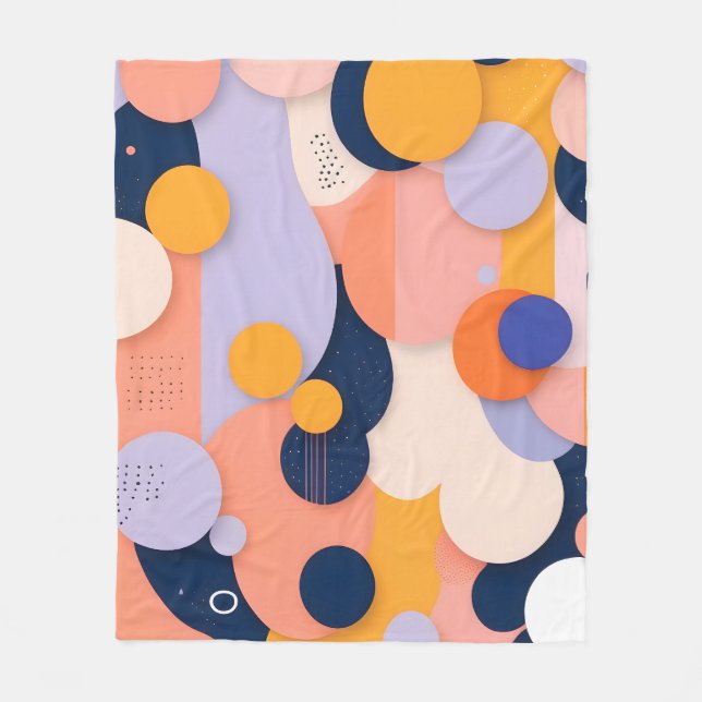 Color Sphere Fusion Fleece Blanket (Front)