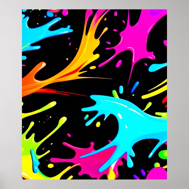 Color Splash: Abstract Art Poster (Front)