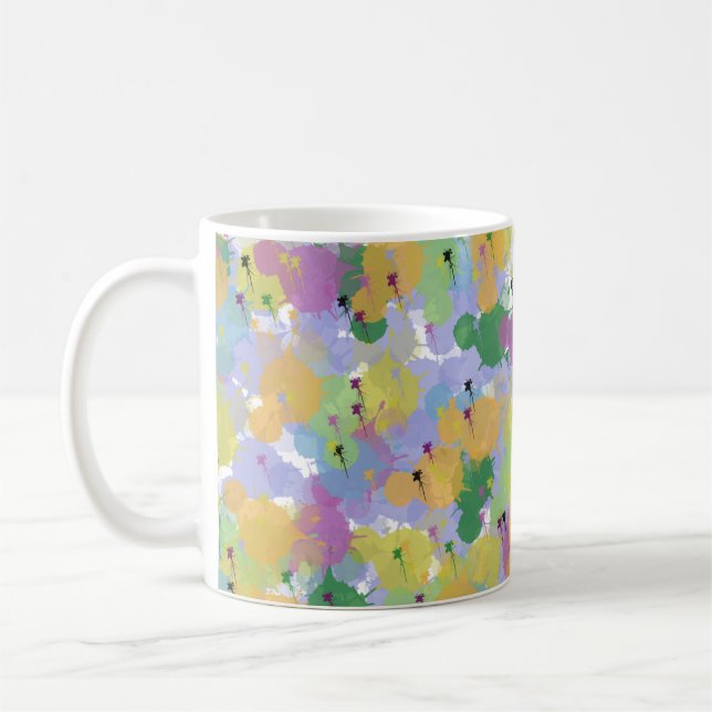  Color Splash Abstract Mug – Vibrant Artistic CMug (Left)