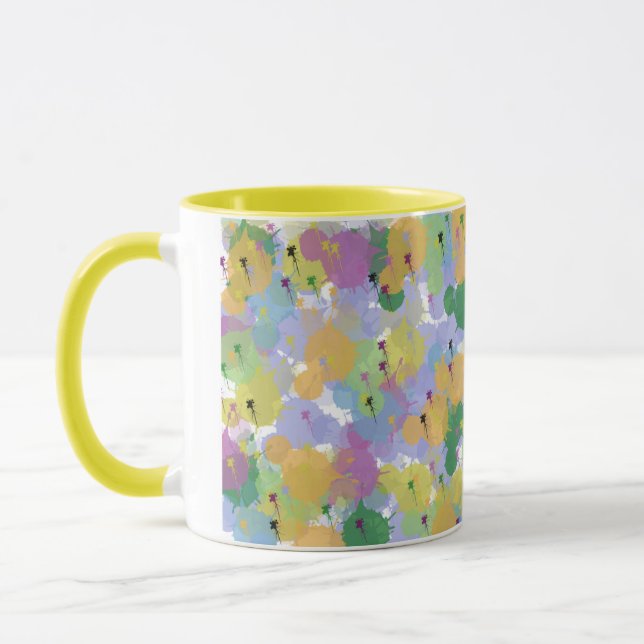  Color Splash Abstract Mug – Vibrant Artistic Coff (Left)