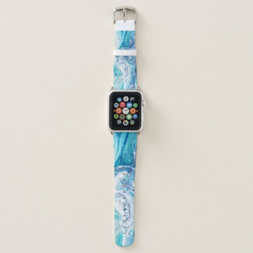 Color Splash Acrylic Abstract Background Apple Watch Band