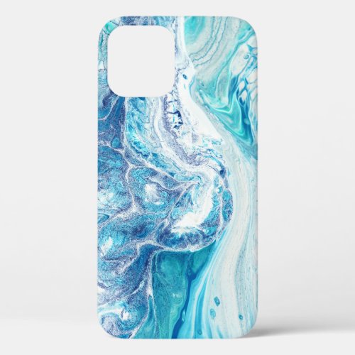 Color Splash Acrylic Abstract Background iPhone 12 Case