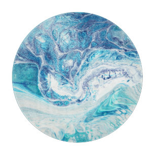 Color Splash: Acrylic Abstract Background Cutting Board