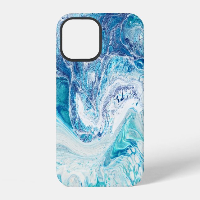 Color Splash: Acrylic Abstract Background Iphone Case (Back)