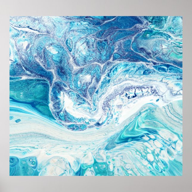 Color Splash: Acrylic Abstract Background Poster (Front)