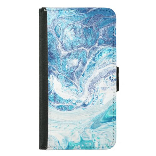 Color Splash Acrylic Abstract Background Samsung Galaxy S5 Wallet Case