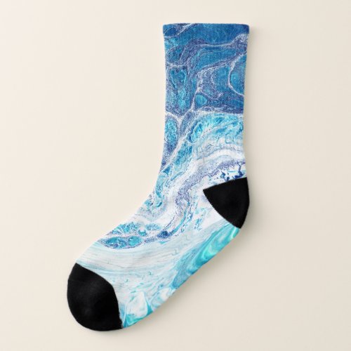 Color Splash Acrylic Abstract Background Socks