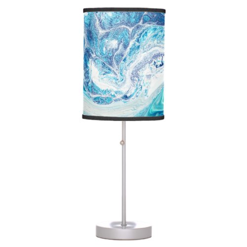 Color Splash Acrylic Abstract Background Table Lamp