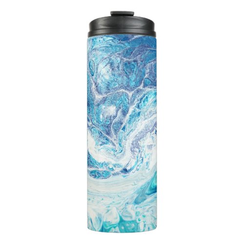 Color Splash Acrylic Abstract Background Thermal Tumbler