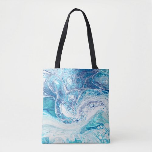 Color Splash Acrylic Abstract Background Tote Bag