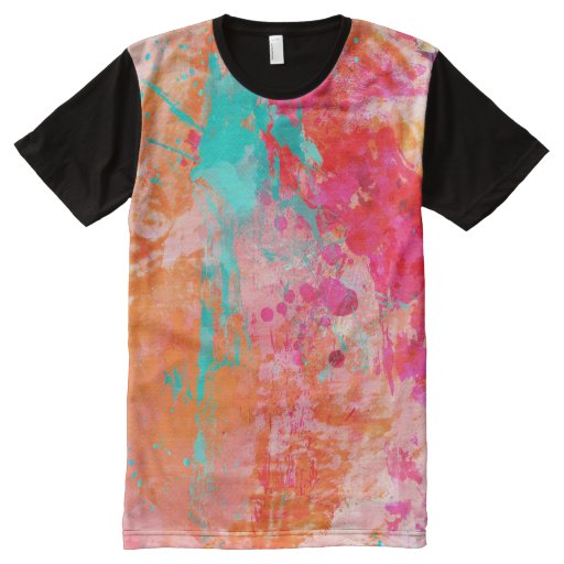 Color Splash All-Over Print T-shirt | Zazzle