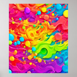 Color Splash Backdrop Poster