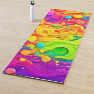 Color Splash Backdrop Yoga Mat