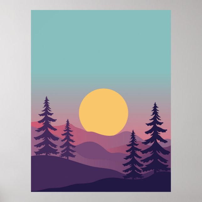 Color splash background poster (Front)