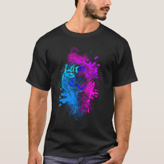 Color Splash Big Cat White Tiger Women's Men's T-Shirt