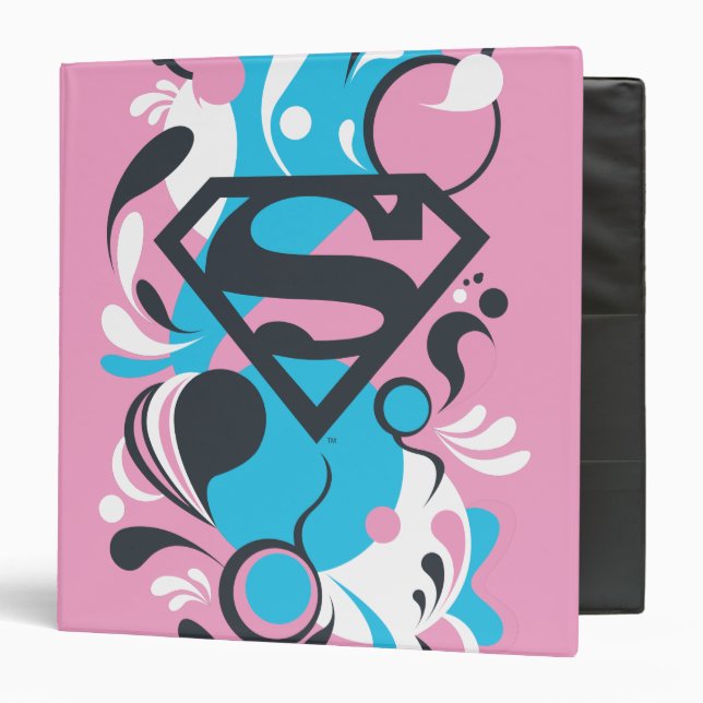 Color Splash Blue 3 Ring Binder (Front/Inside)