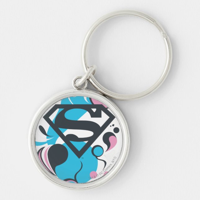 Color Splash Blue Keychain (Front)