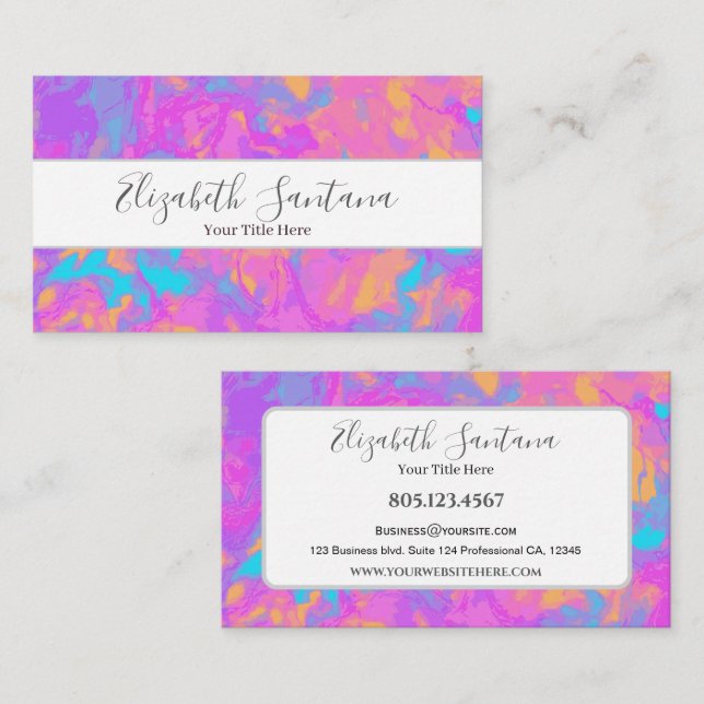 Color Splash Business Card (Front/Back)