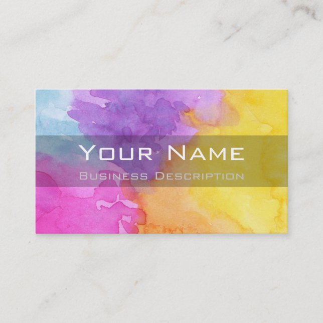 Color splash Business Card (Front)