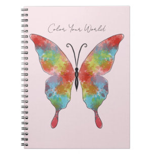 Color Splash Butterfly Notebook
