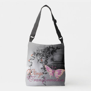 Color Splash Butterfly Still Life Photograph Crossbody Bag