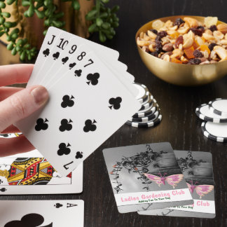 Color Splash Butterfly Still Life Photograph Poker Cards
