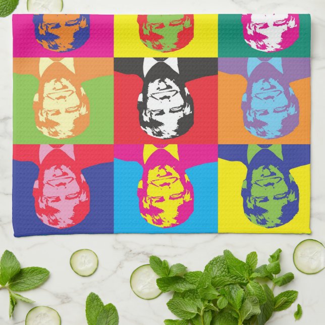 Color Splash Donald Trump Kitchen Towel (Folded)
