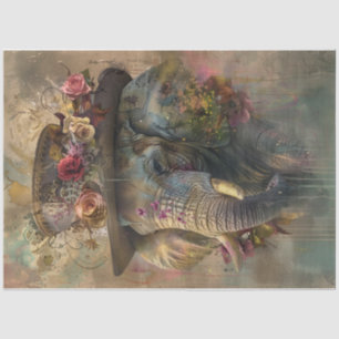 Color splash Elephant Tissue Paper