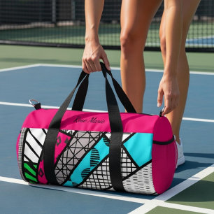 Color Splash Fanburst/Dink Well Personalized Small Duffle Bag