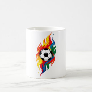 Color Splash Football T-Shirt | Vibrant Soccer Art Coffee Mug