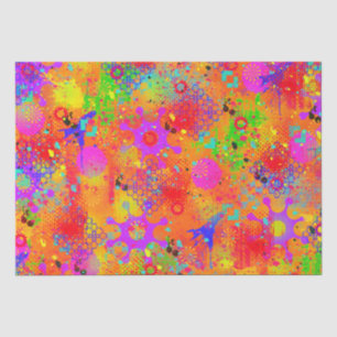 Color Splash Graffiti Tissue Paper