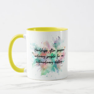 Color splash motivational quote from C.S. Lewis Mug